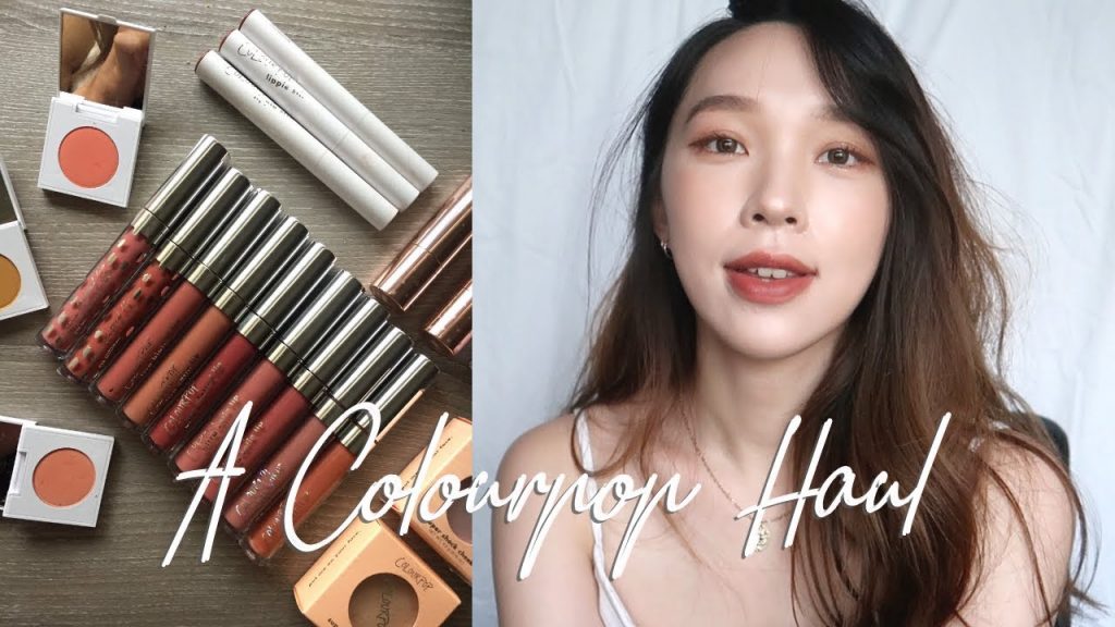 HUGE Colourpop Haul 22樣熱門唇彩全試色💄買到超夢幻紫光眼影! | heyitsmindy