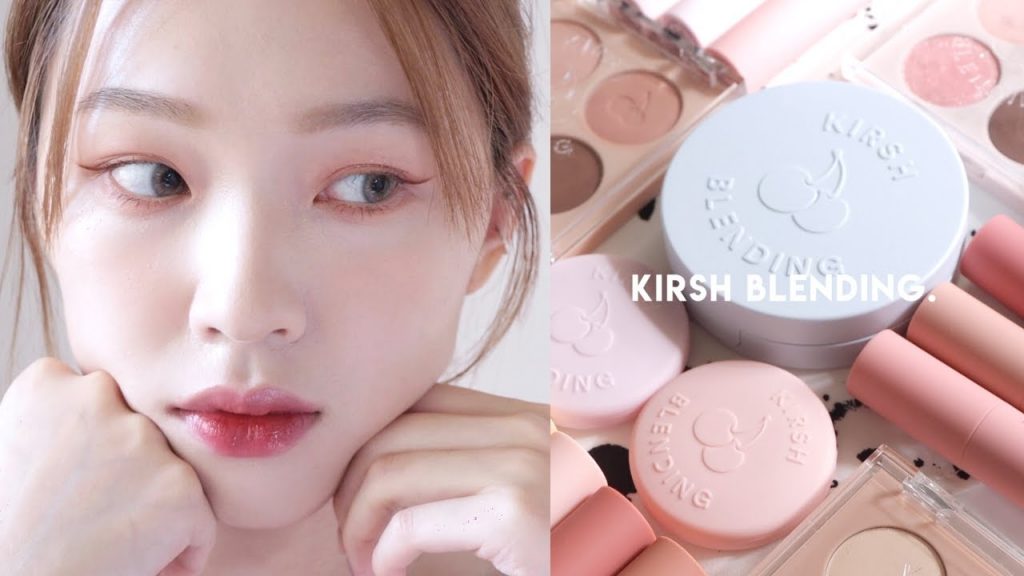 輕透日常妝🍒學生適用! KIRSH Blending全臉彩妝 | 奶茶腮紅、柔霧唇釉、零失手眉筆 | heyitsmindy