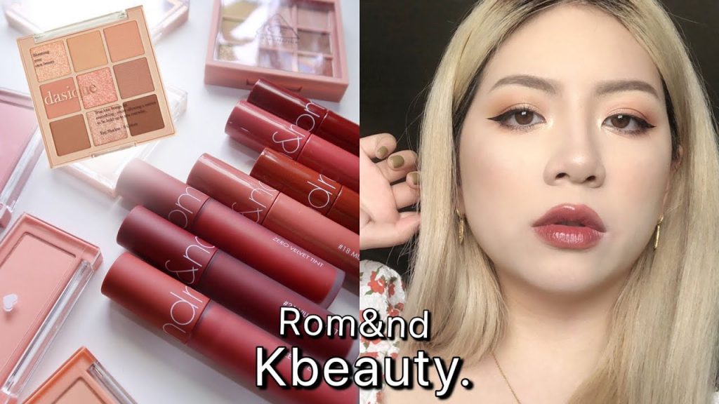 ✨Romand秋冬新色 🍉果汁持久染唇釉/絕美任霧奶油唇釉/腮紅試色/dasique 九宮格眼影心得雷雷的