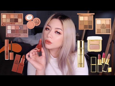 韓國機場戰利品!上全臉!眼妝教學!轉機而已太誇張了! 3CE/CLIO/TOMFORD/24K純金光粉底 Korean Makeup Haul !!!