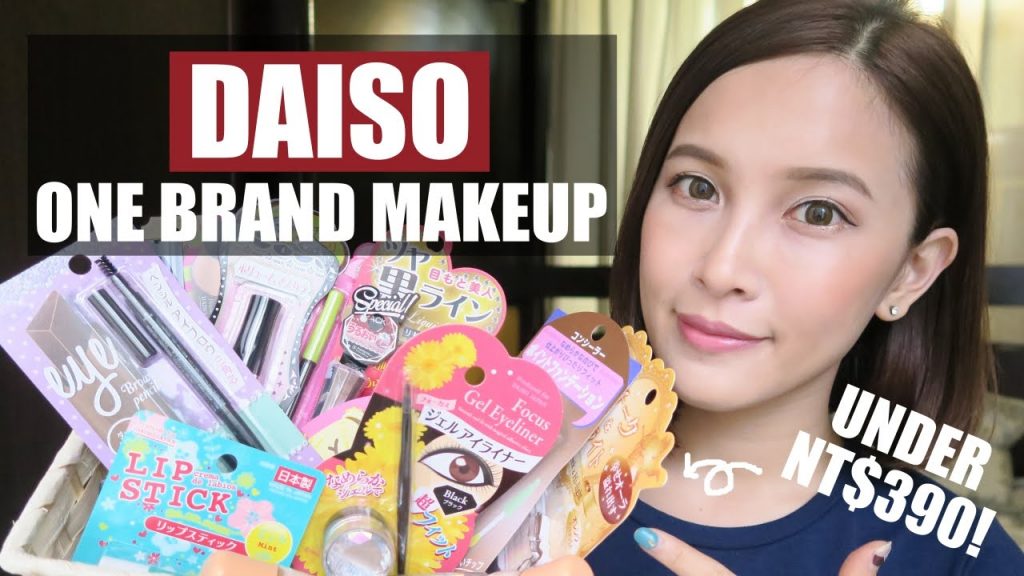 (Eng)大創彩妝品全臉完妝只要$390!Daiso One Brand Makeup Tutorial in NT$390|黃小米Mii