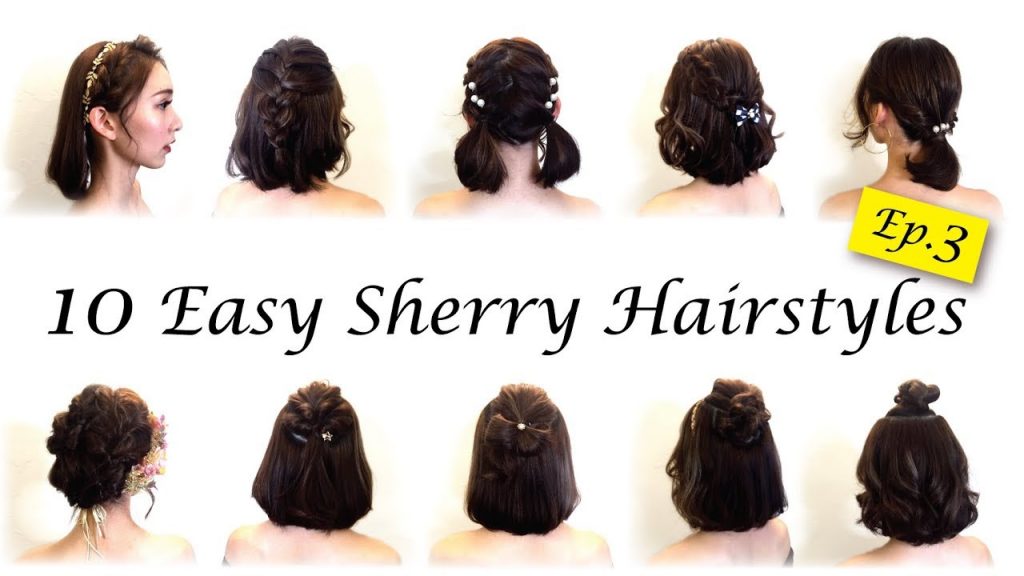 短髮造型10種簡易俏麗可愛短髮編髮綁髮造型教學10 Simple Quick and Easy Hairstyles for short hair ☆ Sherry