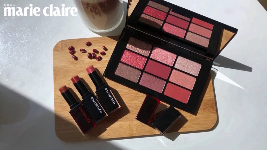 SHU UEMURA 植村秀2021春妝酷甜風烤奶系列,時尚大師9色眼影盤#紅豆烤奶超美