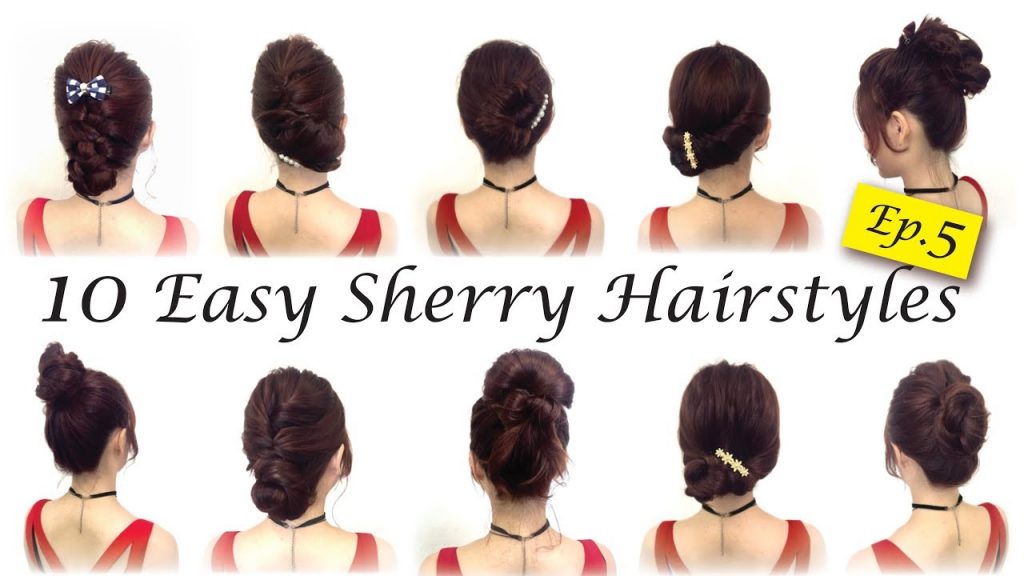 盤髮教學10種正式場合適用的快速盤髮包頭丸子頭編髮綁法造型髮型教學10 Simple Quick and Easy Hairstyles ☆ SherryHairStyle
