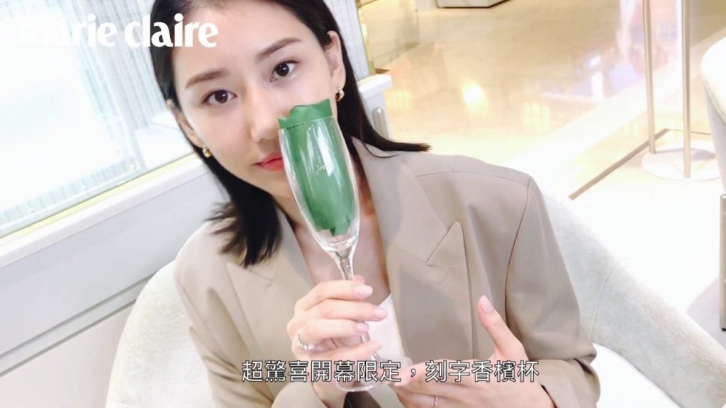 HR 赫蓮娜全台第二個專櫃「新光南西」開幕,貼心準備客製化刻字香檳杯