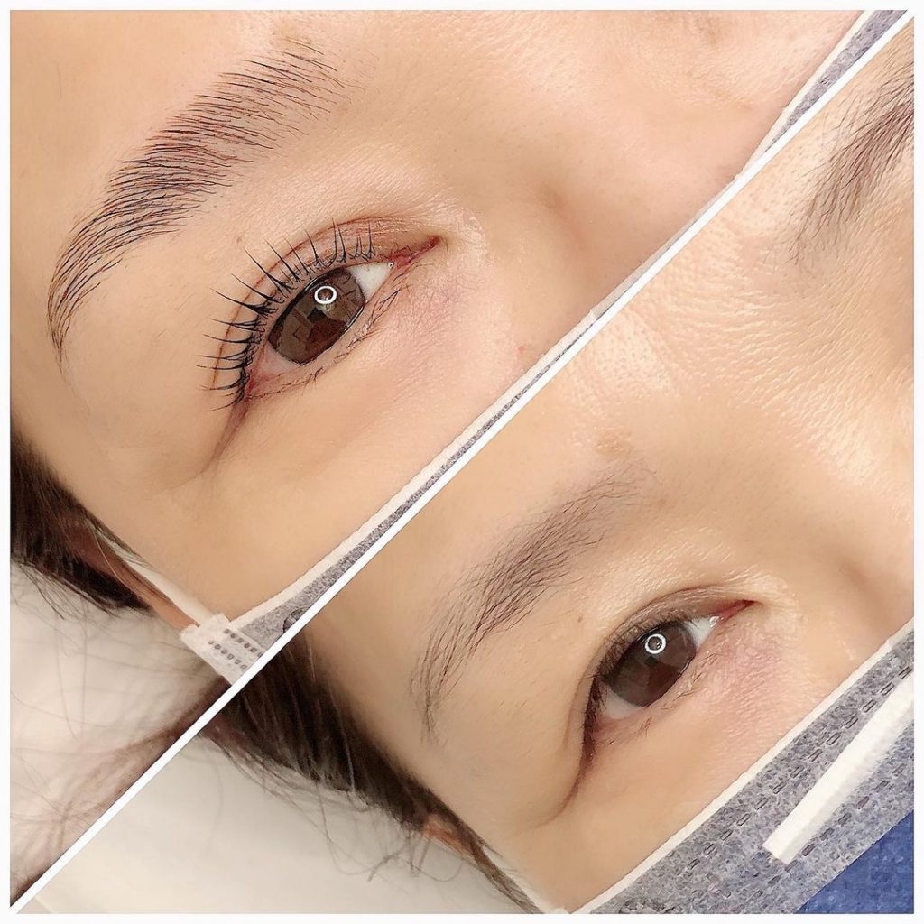 提拉朔眉讓眉毛變濃變得更立體了,搭配上法式角蛋白美睫,不化妝也可以很有精神
#…