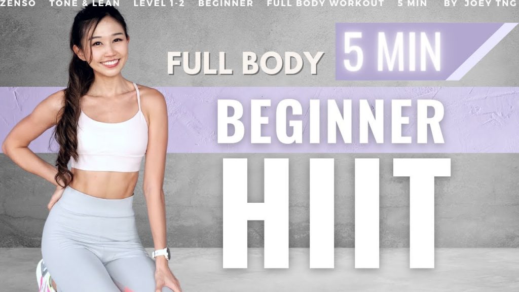 5 MIN FULL BODY HIIT Workout (Beginner & Knee Friendly) Quick Burn & Tone / 居家燃脂僅5分鐘