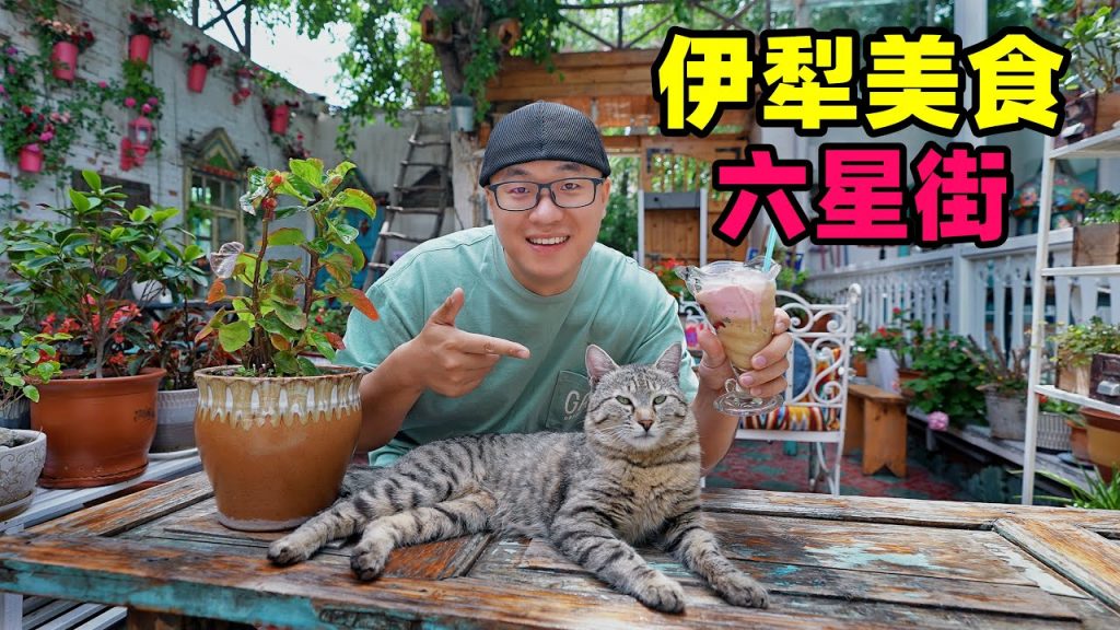 新疆伊寧六星街美食,大列巴冰淇淋,碎肉拌麵,阿星吃米腸面肺子Street Food in Yining, Xinjiang