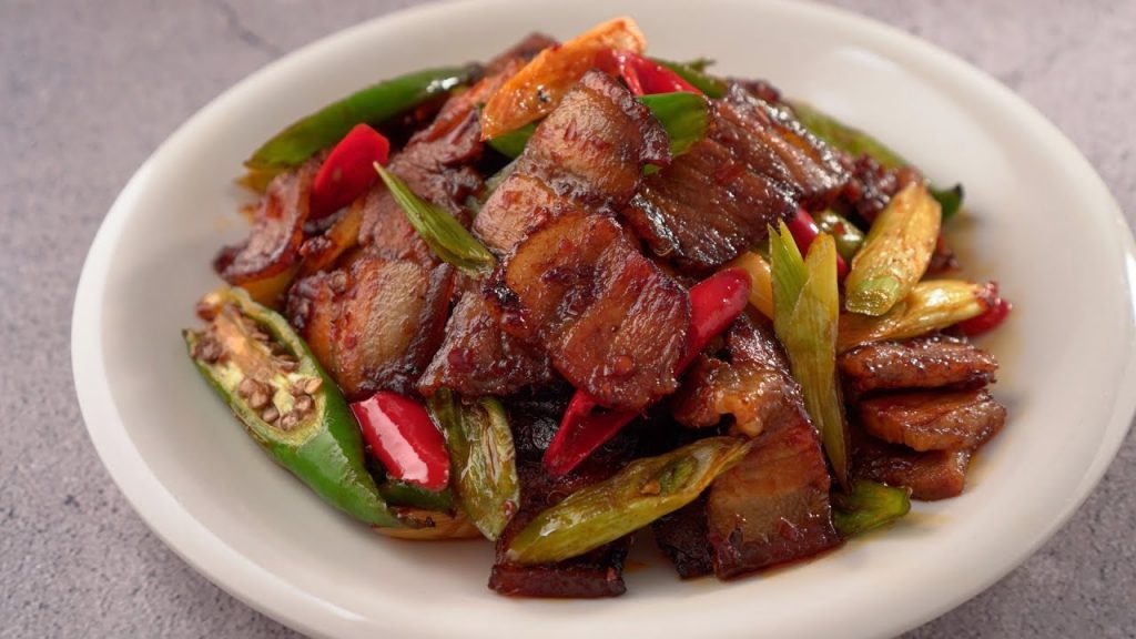 【1mintips】好吃回鍋肉,氣炸就上桌! !只要這樣做,不用捲不用包,氣炸鍋乾乾淨淨不用洗! !氣炸蒜苗回鍋肉,大推!