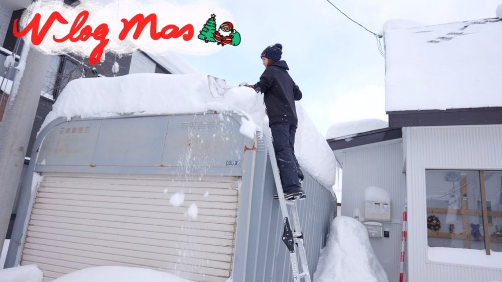 倉庫超厚積雪怎麼處理?Carrie除雪給你看!北海道生活日常