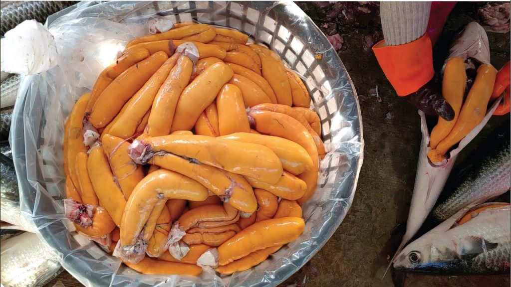 烏魚切割技巧-烏魚子製作,烏魚子一口酥/Mullet Cutting Skills-Mullet Roe Making ,Grilled Mullet Roe-台灣街頭美食-台灣傳統美食
