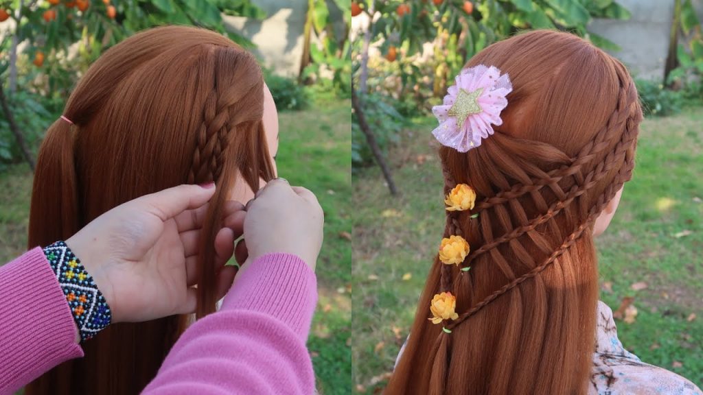 Step By Step New Double Waterfall Braid For Beginners – Simple and beautiful hairstyle