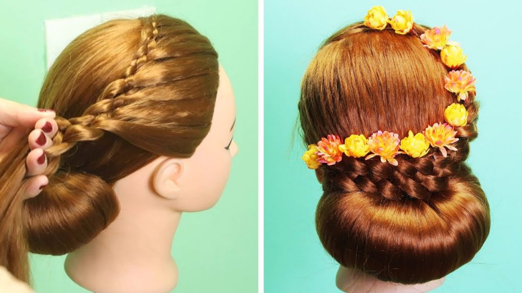 Low Bun Hairstyle With Donut | Easy Hairstyle For Girls | Simple Updo Hairstyles For Weddings