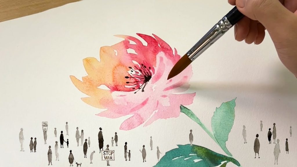 How to Paint Two Flowers / No War