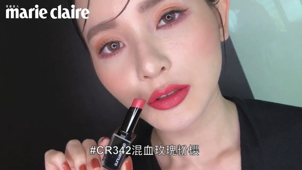 shu uemura 植村秀2020年限定「櫻花歐蕾唇」,加入暖色調,擦起來超顯白