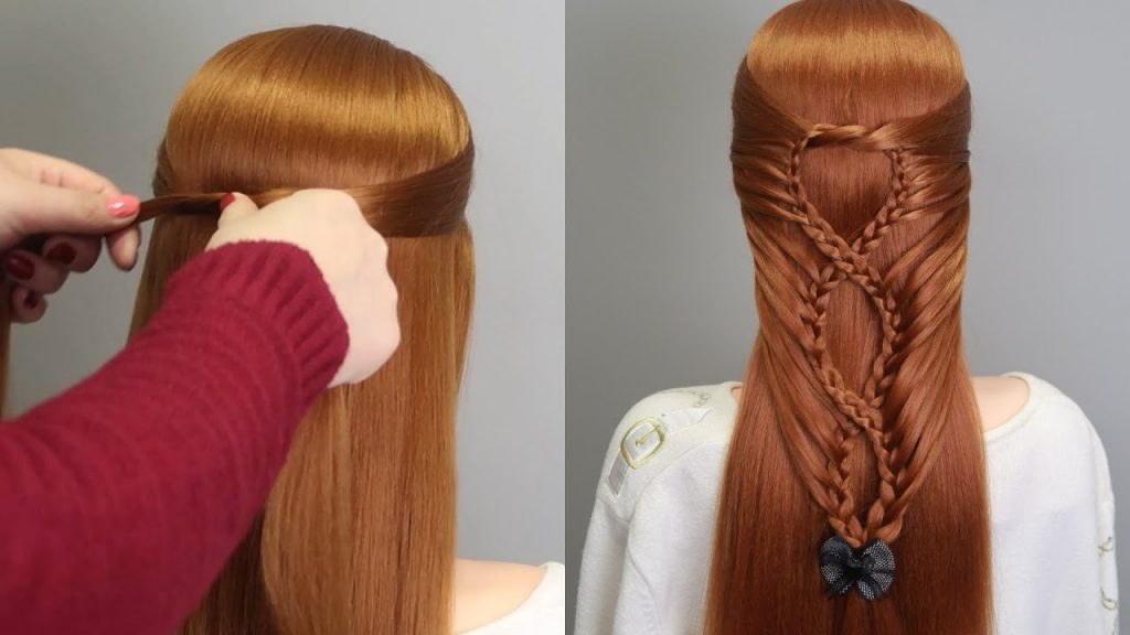 Criss-Cross Braided Ponytail – Ponytail Hairstyles for Medium & Long Hair