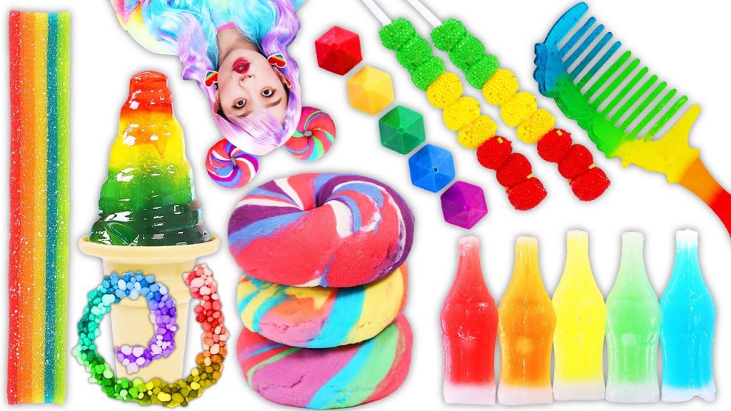 彩虹軟糖大集合!五顏六色的甜點吃的真過癮(Rainbow Fudge Collection! The colorful desserts are really enjoyable to eat)