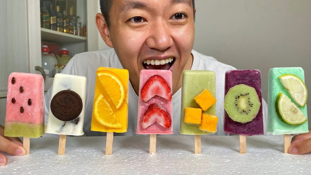 如何製作彩色水果冰棒! How to Make Colorful Fruit Popsicles