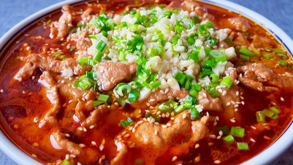 【小穎美食】水煮肉片懶人做法,出鍋後肉片滑嫩麻辣鮮香,味道比飯店還好吃