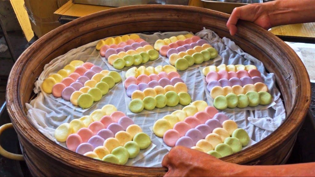 Rainbow Rice Cake, Rice Mooncake / 彩虹米粿, 米月餅 – 週日隱藏版美食 – Taiwan Street Food