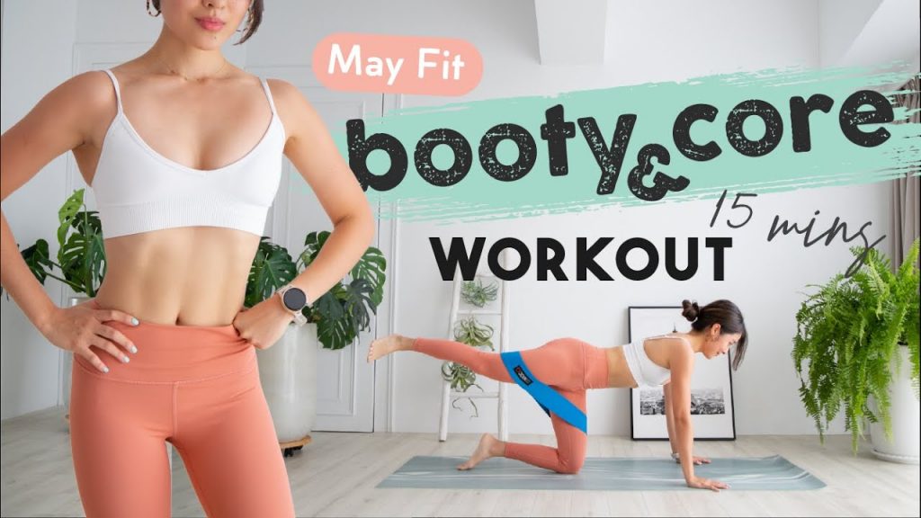 居家練臀🍑15分鐘阻力帶臀腿與核心運動 At-home resistance band booty & core workout