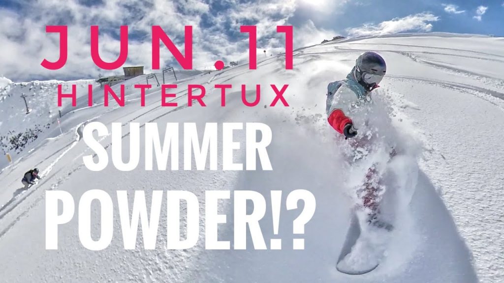 6月下半米雪?單板雪!特別的夏季滑雪粉體驗,怎麼可能這樣?2020.06.11 Hintertux Summer Skiing&Snowboarding Powder freeride