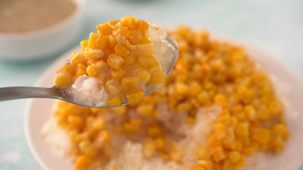 【1mintips】玉米冰/麥角冰,人氣古早冰! !自己在家刨冰,想吃隨時有! !古早味,最消暑! !