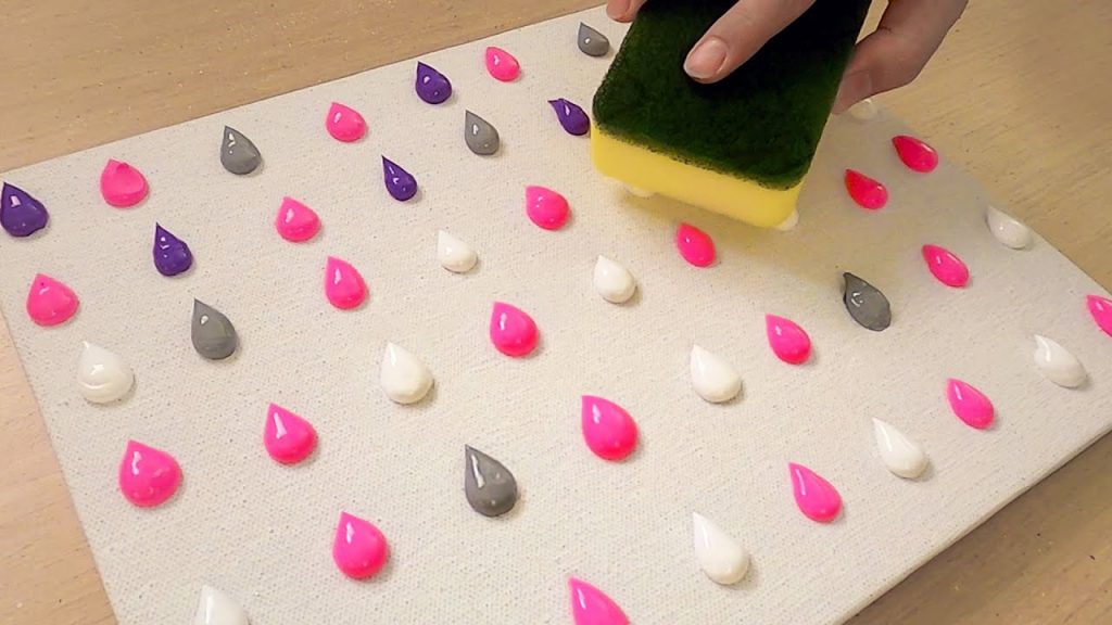 How to paint pink sky / Acrylic / Painting technique