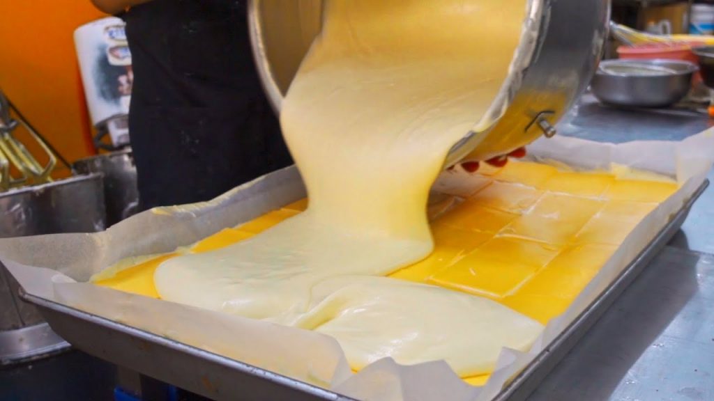 Giant Castella Cake Making skills- Chocolate, Cheese, Taro Huge Jiggly Cake /巨大巧克力蛋糕製作, 起司蛋糕, 爆漿芋泥蛋糕