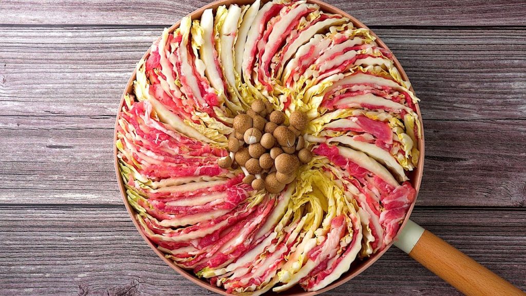 【1mintips】美得像花一樣。這樣捲,千層白菜食慾大開! !