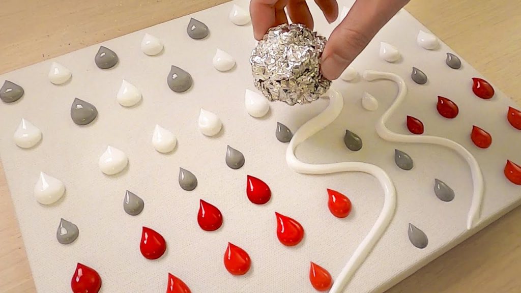 Drawing a Couple Walking in the Rain / Acrylic Painting Technique