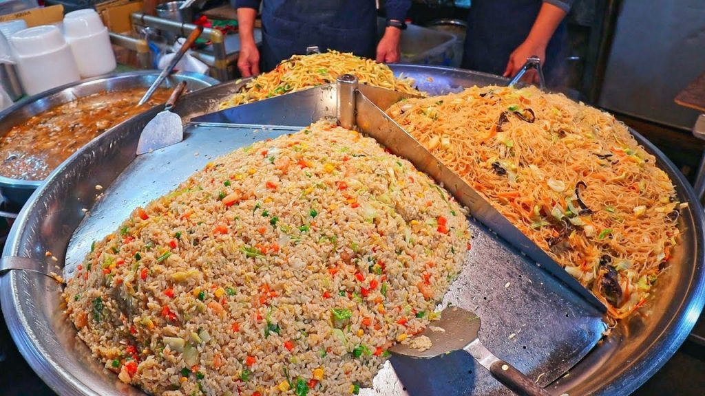 Giant Fried Noodles & Fried Rice Making Skills,Shrimp Rice/巨大炒麵,炒飯,炒米粉&百年蝦仁飯-Taiwanese Street Food