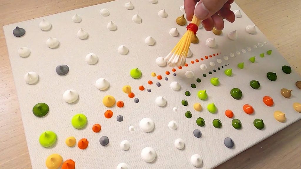 How to Draw a Couple in Autumn / Yellow Acrylic Painting