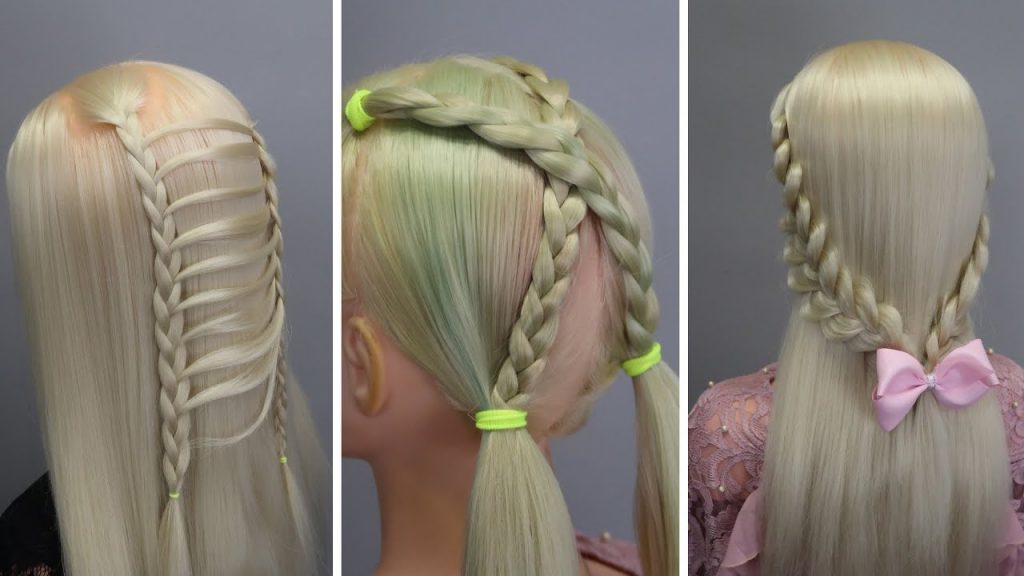 Top 5 amazing hairstyles ♥️ Hairstyles Tutorials ♥️ Easy hairstyles without hair tools