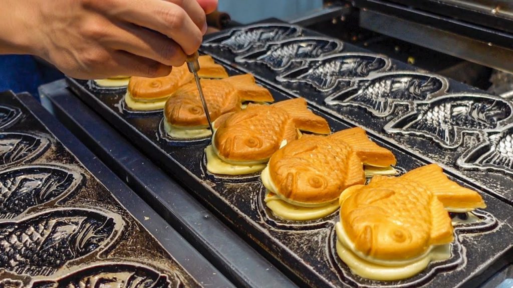台灣街邊小吃 – Taiyaki with Tapioca Balls / 鯛魚燒製作