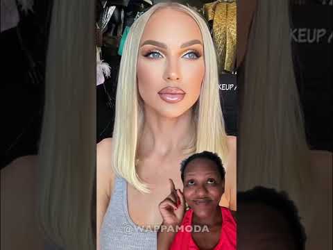 Makeup Transformation 🔥😱 #makeuptutorial #lacewig #makeuptransformation