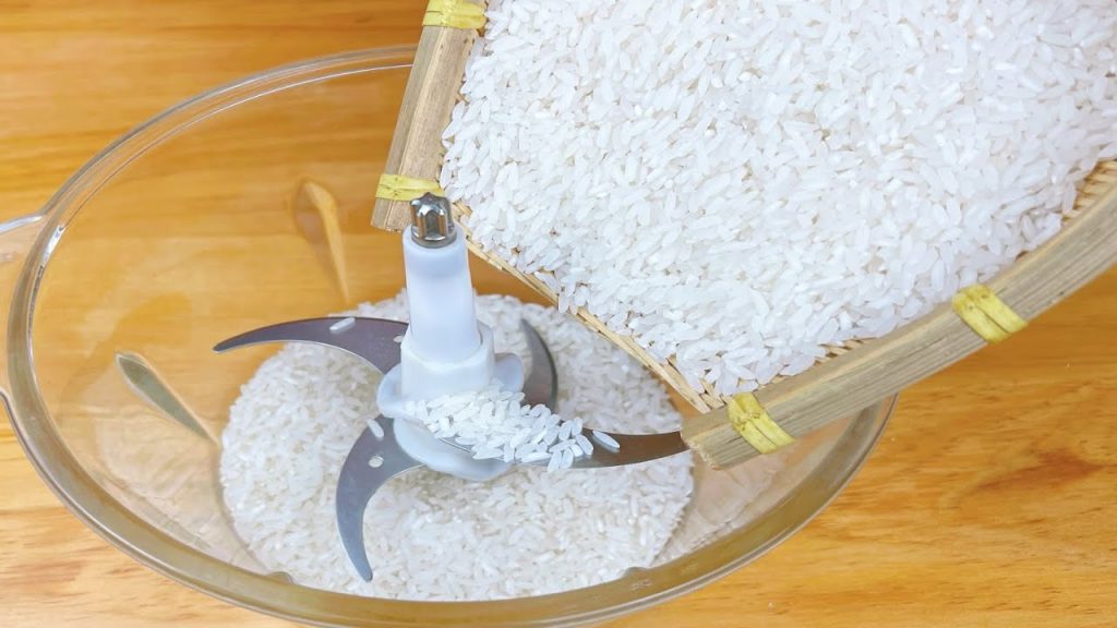 把大米倒入絞肉機中,出鍋瞬間變美食,第一次見這種做法,筋道爽滑超好吃