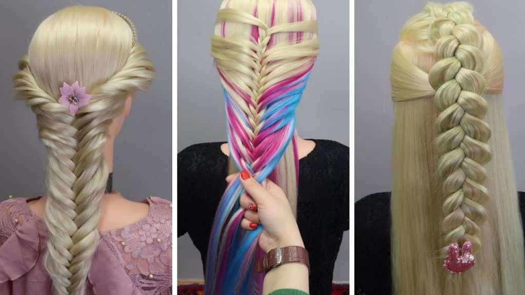 5 Easy & Beautiful Hairstyles For Long Hair | Braided Hairstyles For Girls