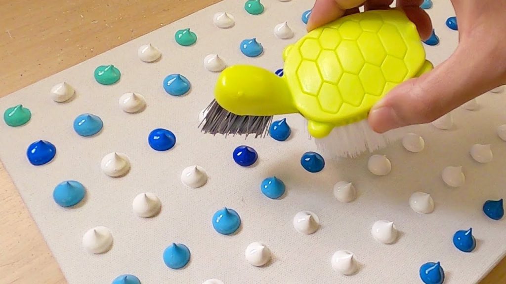 How to draw emerald green forest / Acrylic painting