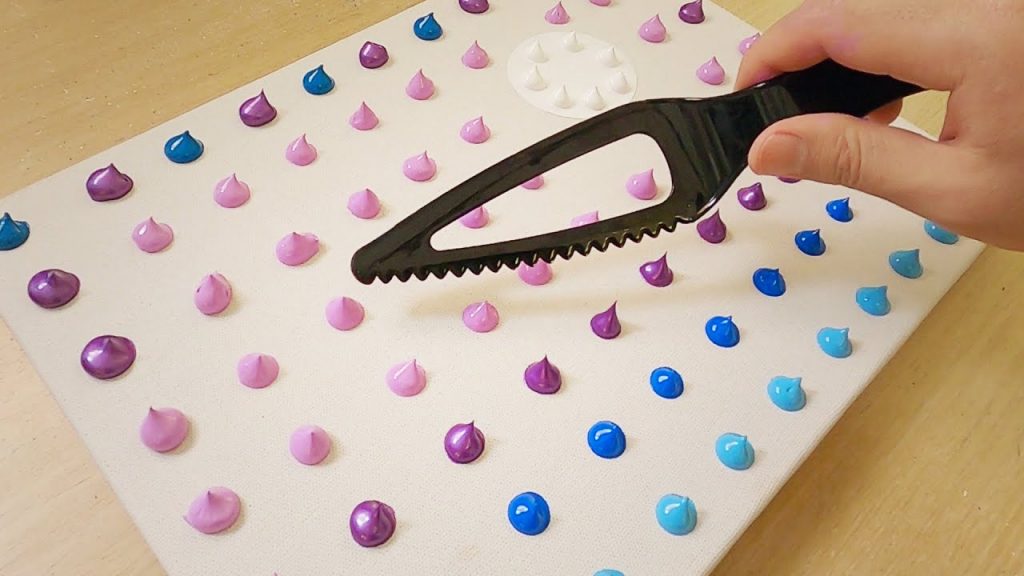 How to Draw Violet Mountains / Acrylic / Painting Technique