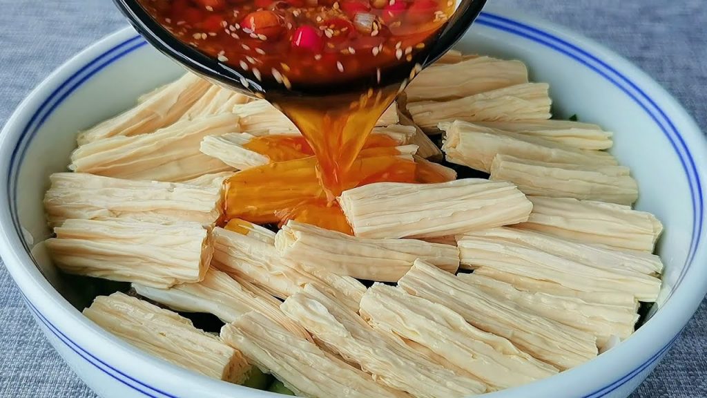 【小穎美食】飯店的涼拌腐竹為什麼那麼好吃?原來做法這麼簡單,一次一大碗不夠吃