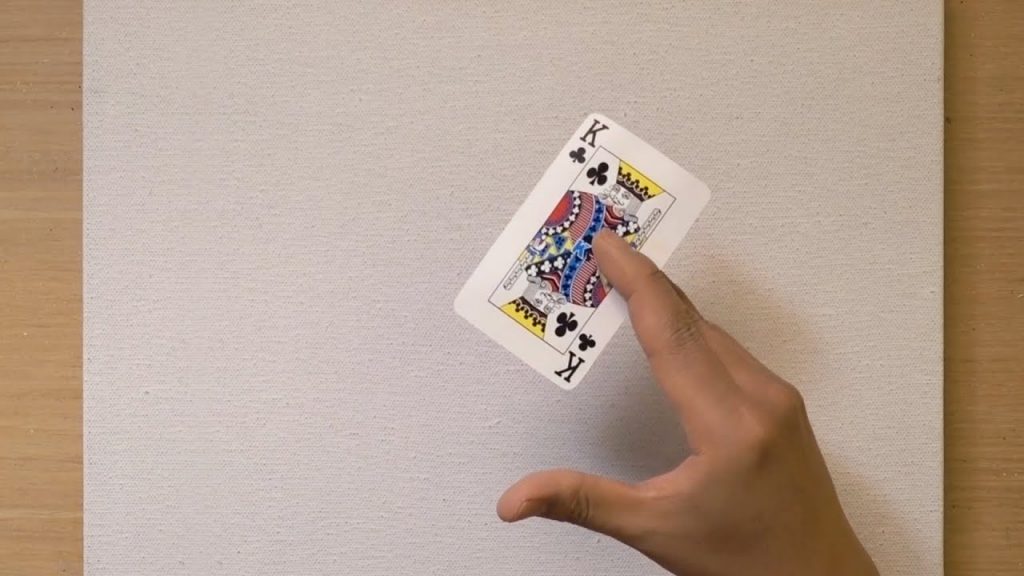 Painting Technique using Poker Cards / Easy Creative Art #633