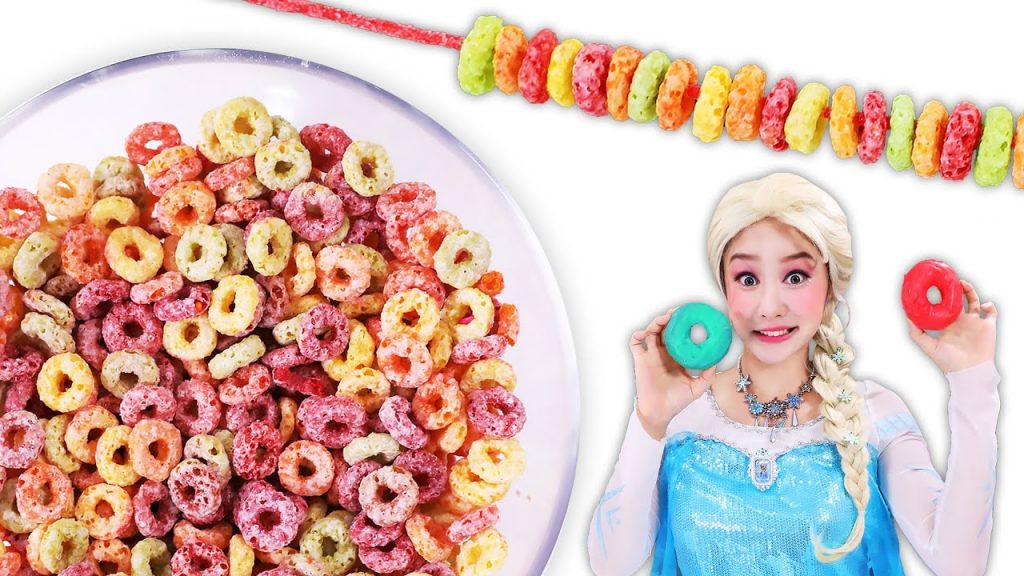 基尼艾莎的彩色麥片!串起來吃真的好有趣哦~ #吃貨必備#甜品#美食#零食#治愈系美食#零食推薦#零食分享#美食測評