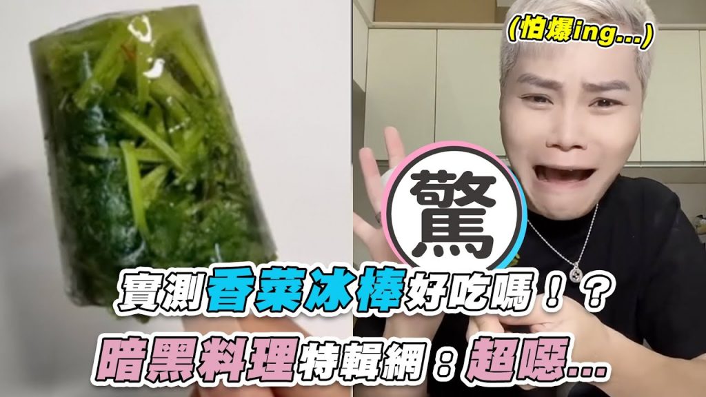 【實測香菜冰棒好吃嗎!?暗黑料理特輯網:超噁…】|@耀耀