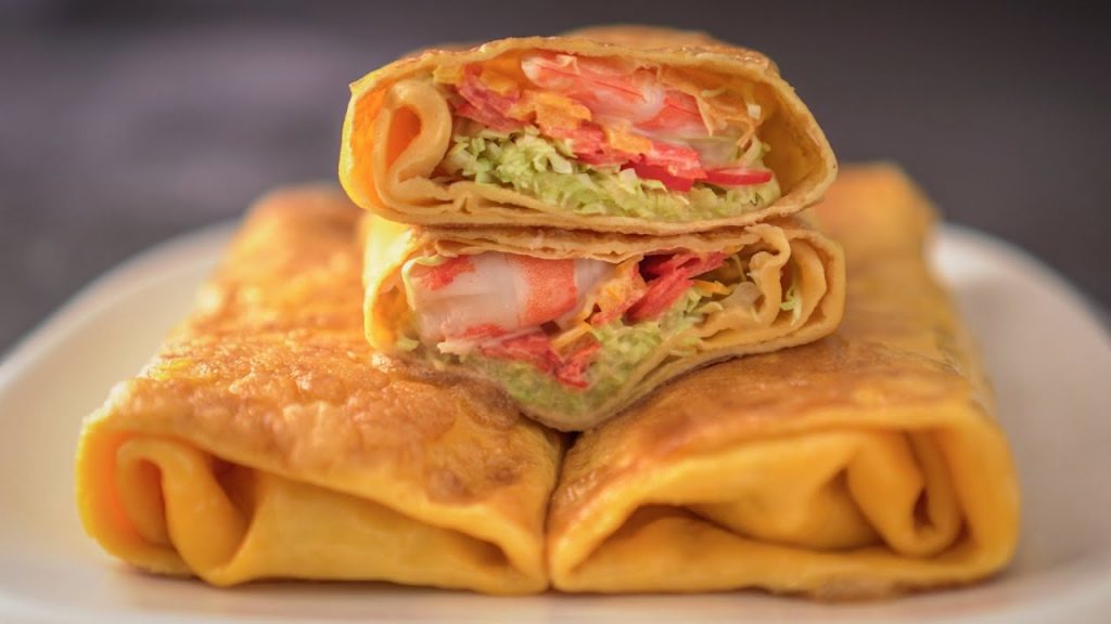 【1mintips】輕輕一拉,蛋皮就完成! !蛋皮蔬食,低脂高人氣! !