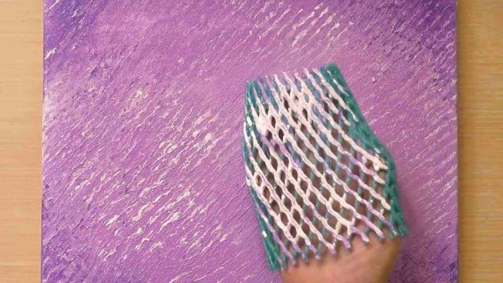 Pear wrapped texture painting technique / Paint a couple under tree / Simple creative art