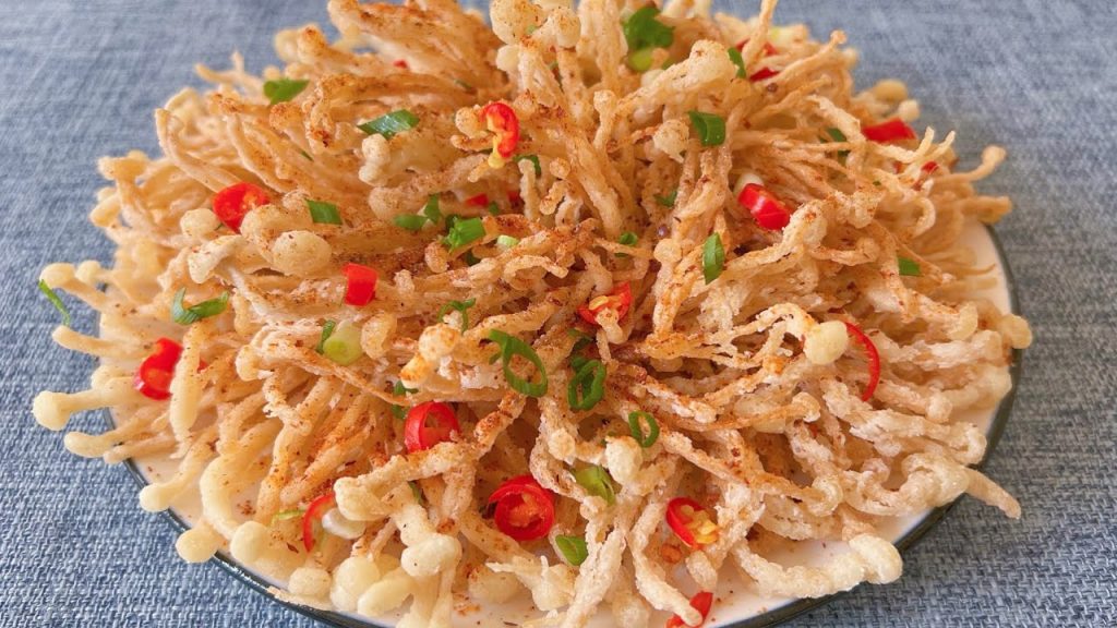 年夜飯必備菜譜「發財樹」,焦香酥脆寓意好,學會全家誇你是大廚 , A recipe of Enoki mushroom ,发财树