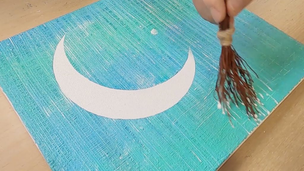 Tree roots painting technique / Acrylic painting / Starlight moonlight girl