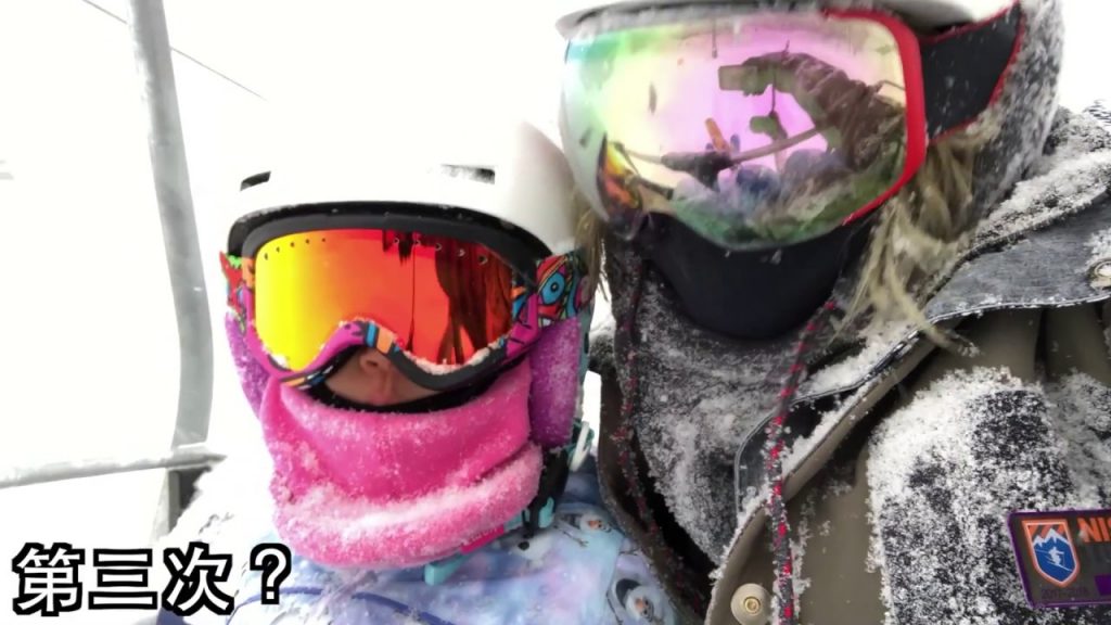 三歲小朋友滑SKI成長史~從不敢放手到捨不得回家!