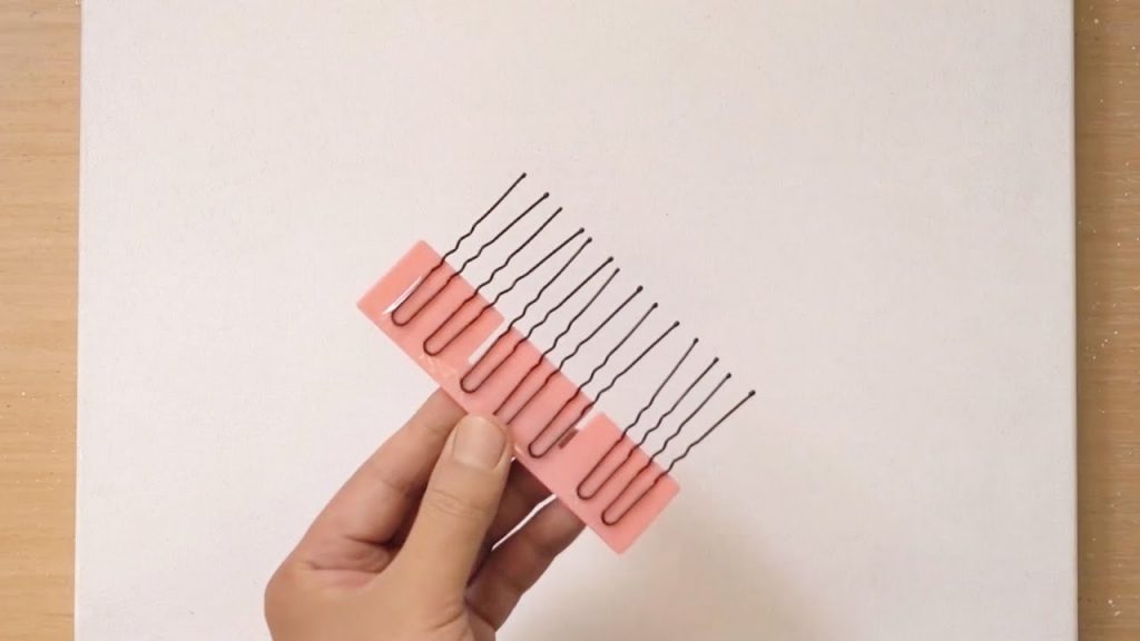 Hairpins painting technique / Acrylic painting / Starlight moonlight girl